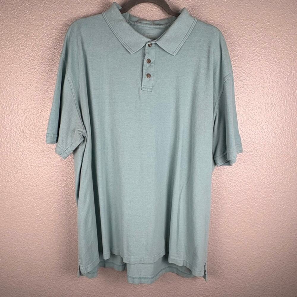 Redhead Men’s Approx 2XL Light Blue Cotton Short Sleeve Collared Polo Shirt